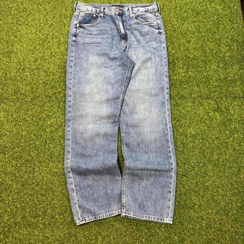 Aeropostale high rise baggy blue